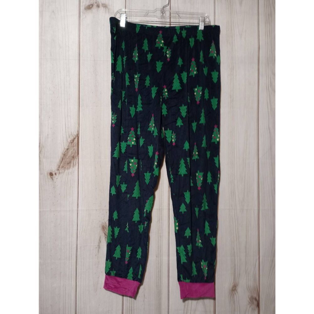 Dear Foam Pants Ladies Large Navy Christmas Lounge